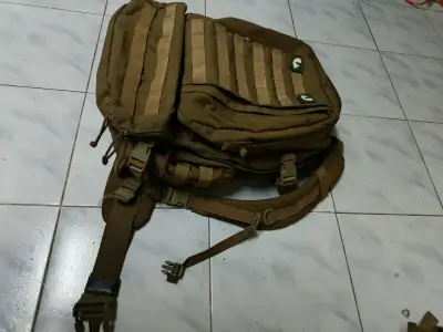 Mochila táctica color caqui cordura - miniatura 2
