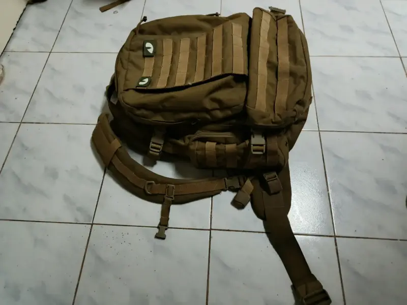 Mochila táctica color caqui cordura - 3