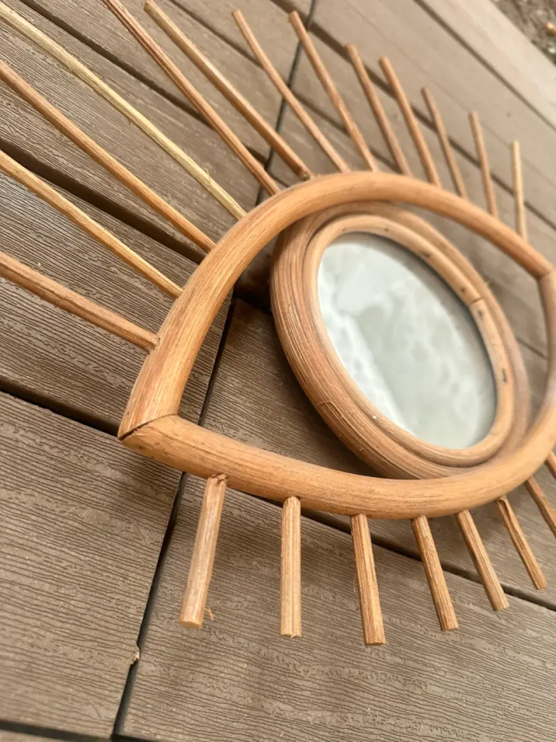 Espejo ojo madera - 2