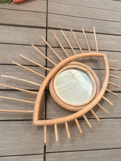 Espejo ojo madera - miniatura 3