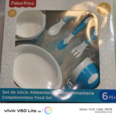 Set de comida Fisher-Price azul - miniatura 1