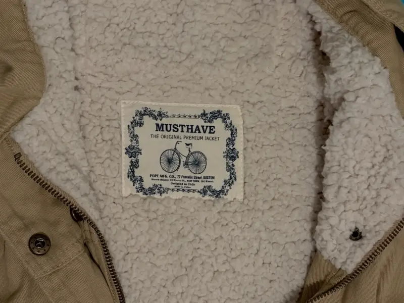 Parka beige con capucha - 3