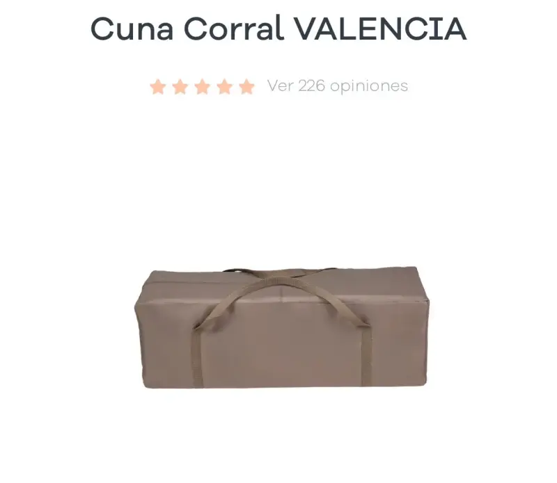 Cuna corral de viaje gris - 3