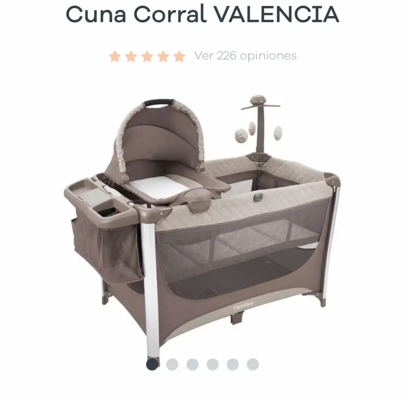 Cuna corral de viaje gris - 4