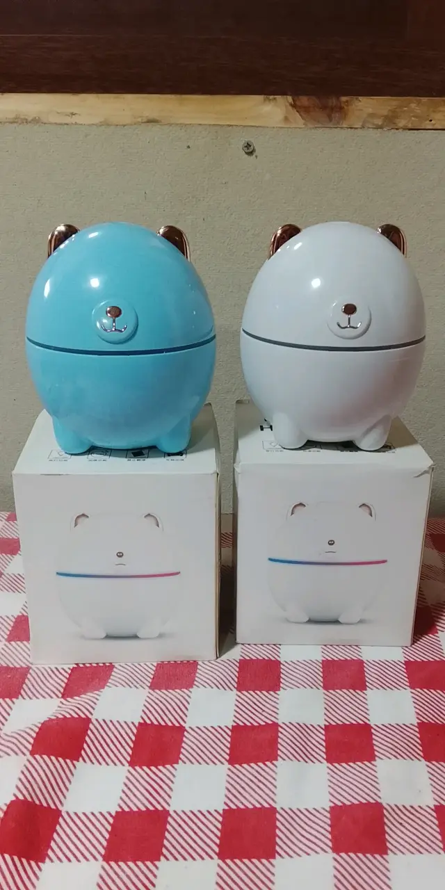 Humidificadores osito azul y blanco