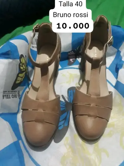 Zapatos Bruno Rossi café talla 40 - miniatura 1