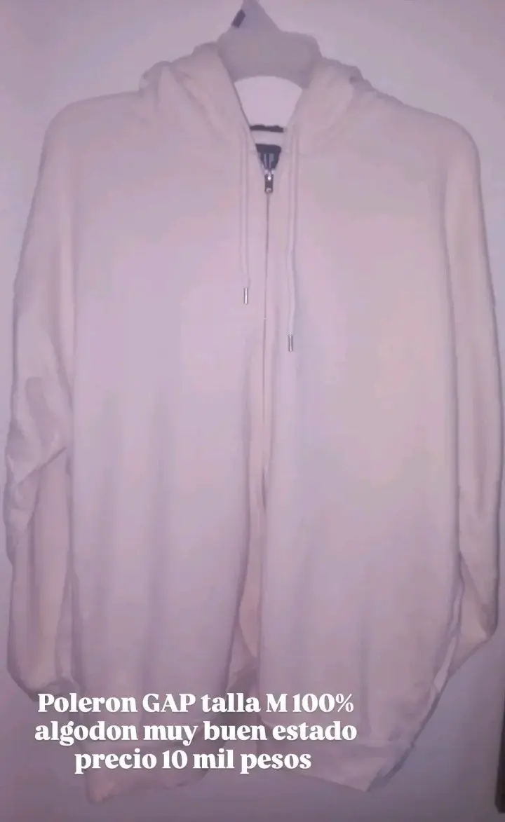 Polerón GAP blanco talla M - 1