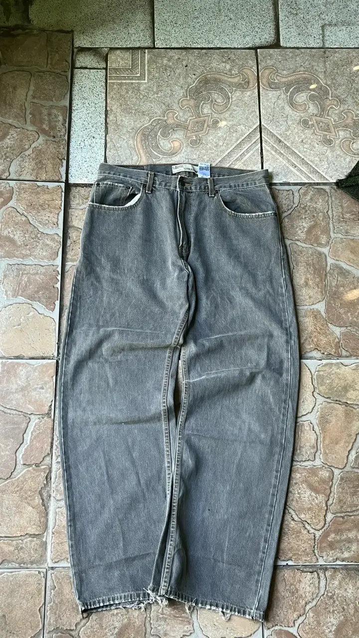 Jeans Loose Fit Grises - 1