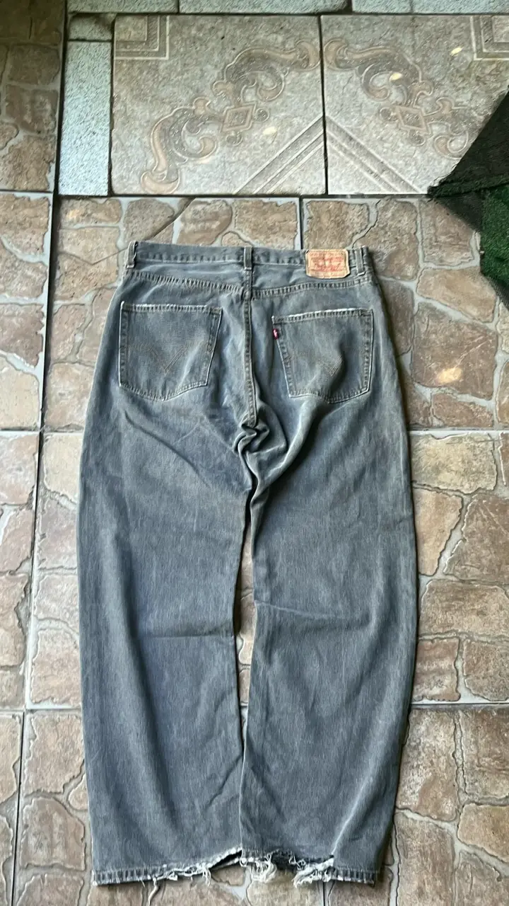 Jeans Loose Fit Grises - 2