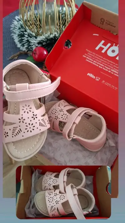 Sandalias rosadas para niña - miniatura 1