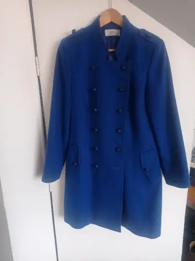 Abrigo azul doble botonadura - miniatura 1