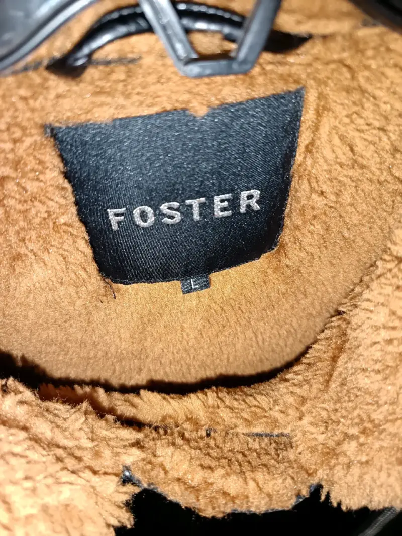Chaqueta de cuero Foster negra - 2