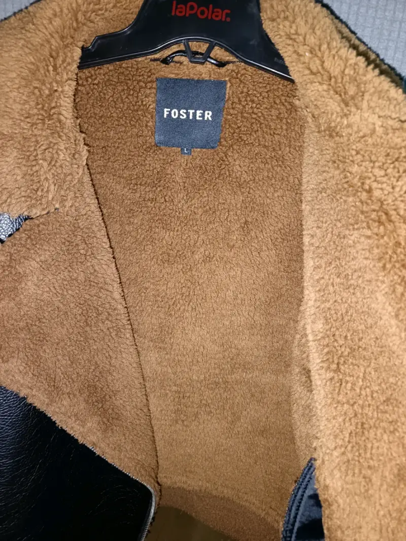 Chaqueta de cuero Foster negra - 4