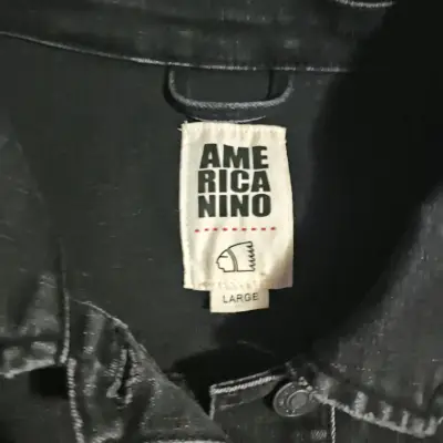 Chaqueta de jean negra - miniatura 2