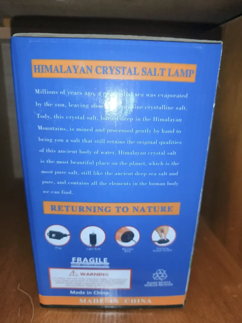 Lámpara de sal del Himalaya mediana - 3