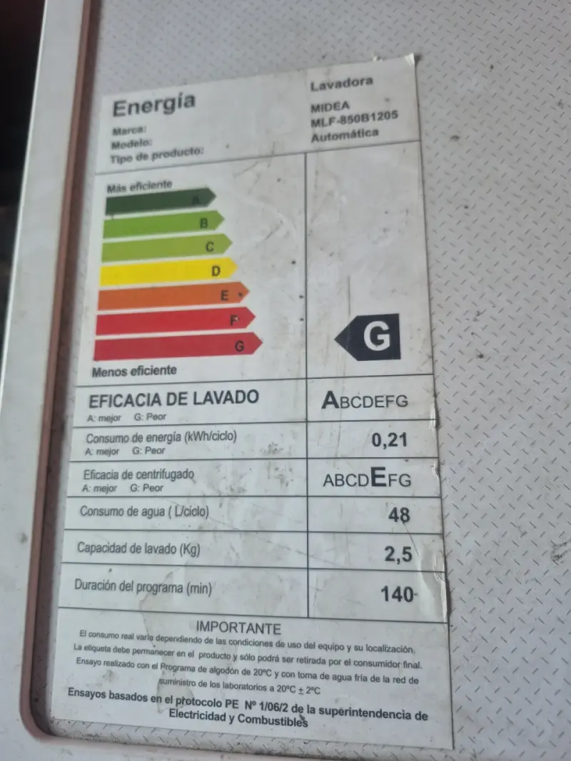 Lavadora Midea 8.5 kg blanca - 2