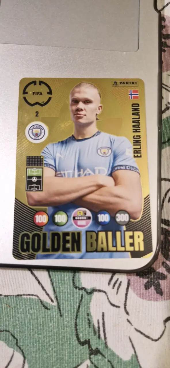 Tarjeta Golden Baller Panini