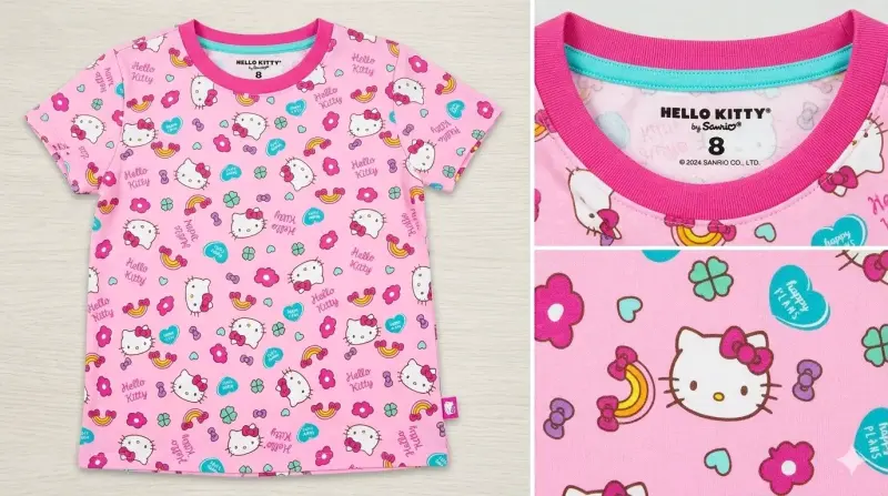 Polera rosa Hello Kitty