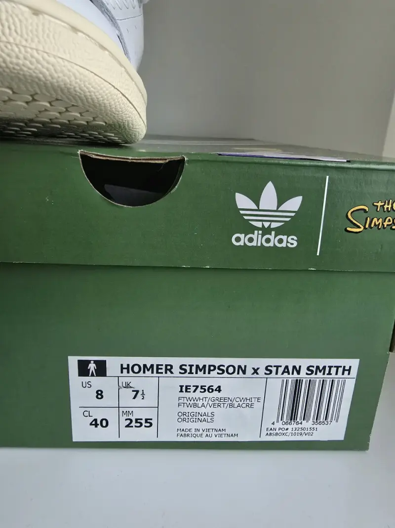 Zapatilla blanca Adidas x Homer Simpson - 6