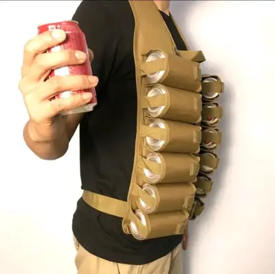 Chaleco con porta latas ajustable - miniatura 1