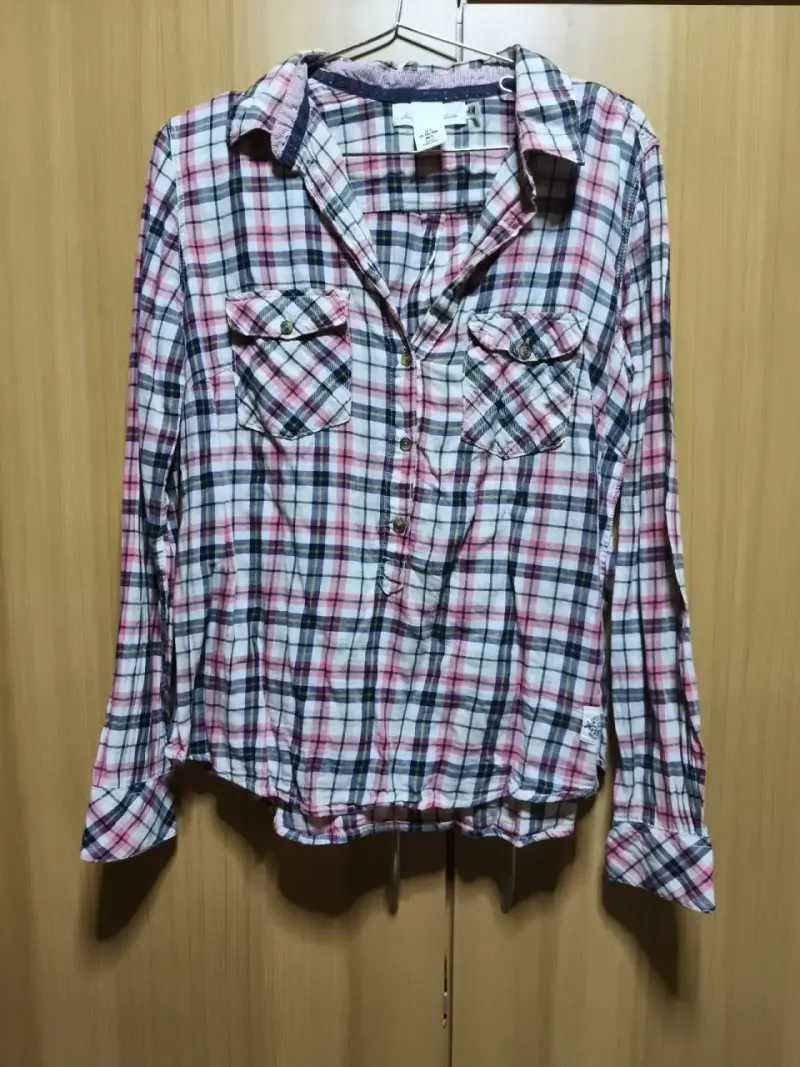 Blusa a cuadros multicolor Talla S - 2