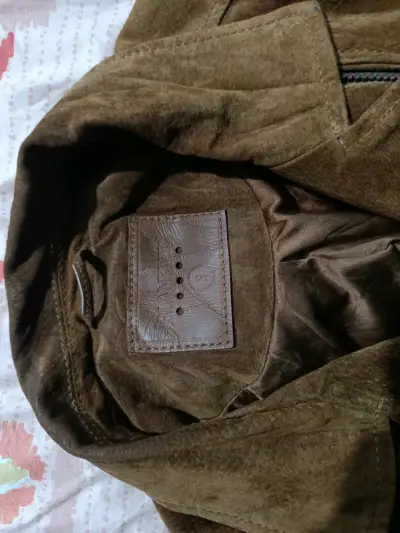 Chaqueta de gamuza café - miniatura 5