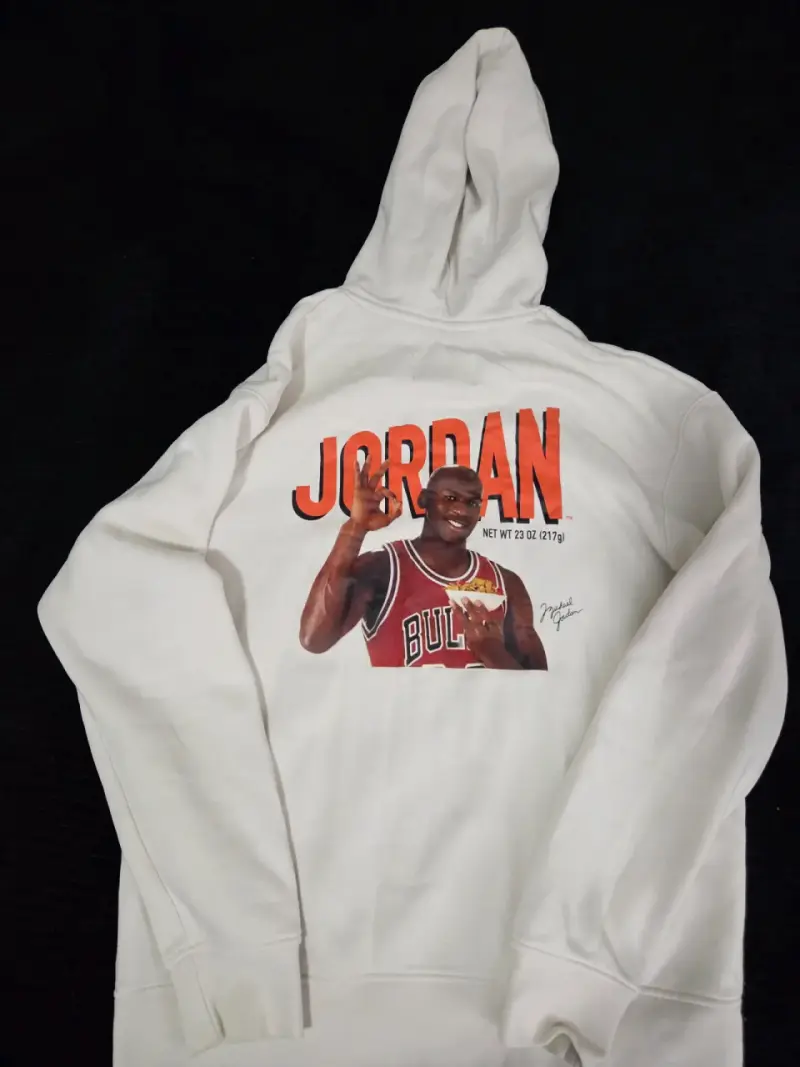 Polerón blanco Jordan Bulls - 1