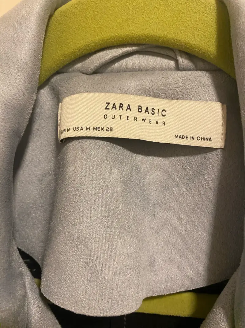 Chaqueta biker azul Zara talla M - 2
