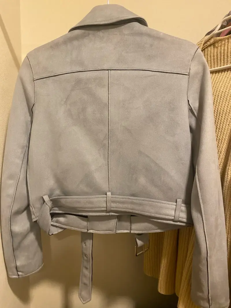 Chaqueta biker azul Zara talla M - 4