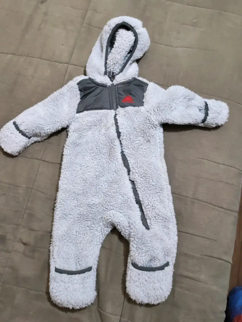 Enterito polar para bebé gris - 1