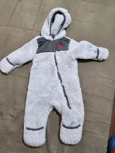 Enterito polar para bebé gris - miniatura 1