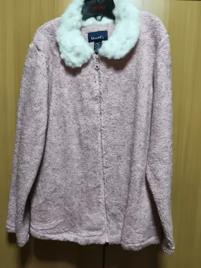 Chaqueta corderito color rosa T/L - miniatura 1