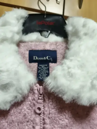Chaqueta corderito color rosa T/L - miniatura 3