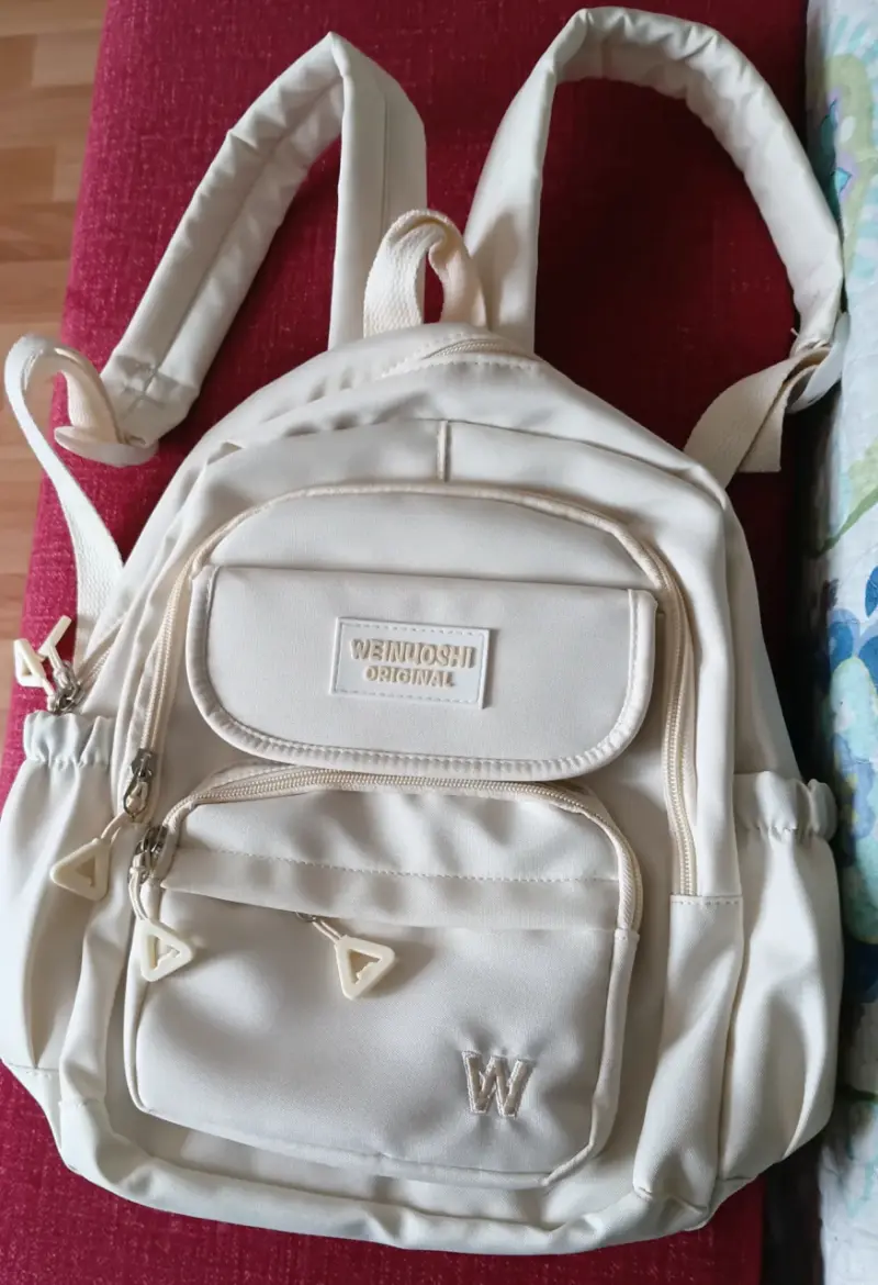 Mochila beige Weinuoshi - 3
