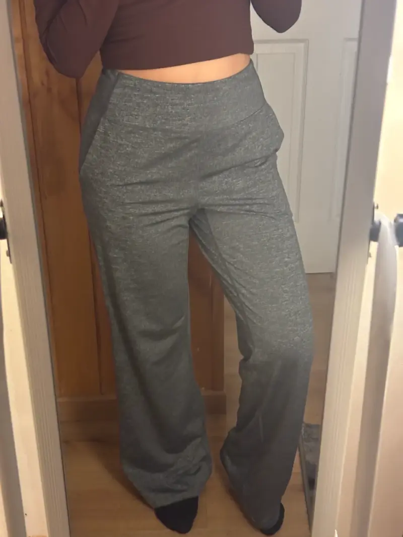 Calzas gris estilo ancho - 1