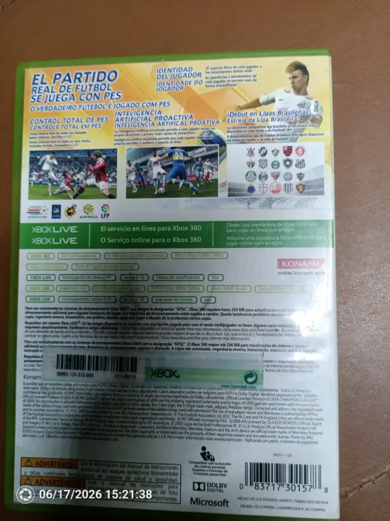 Juego Xbox 360 PES 2013 - 4