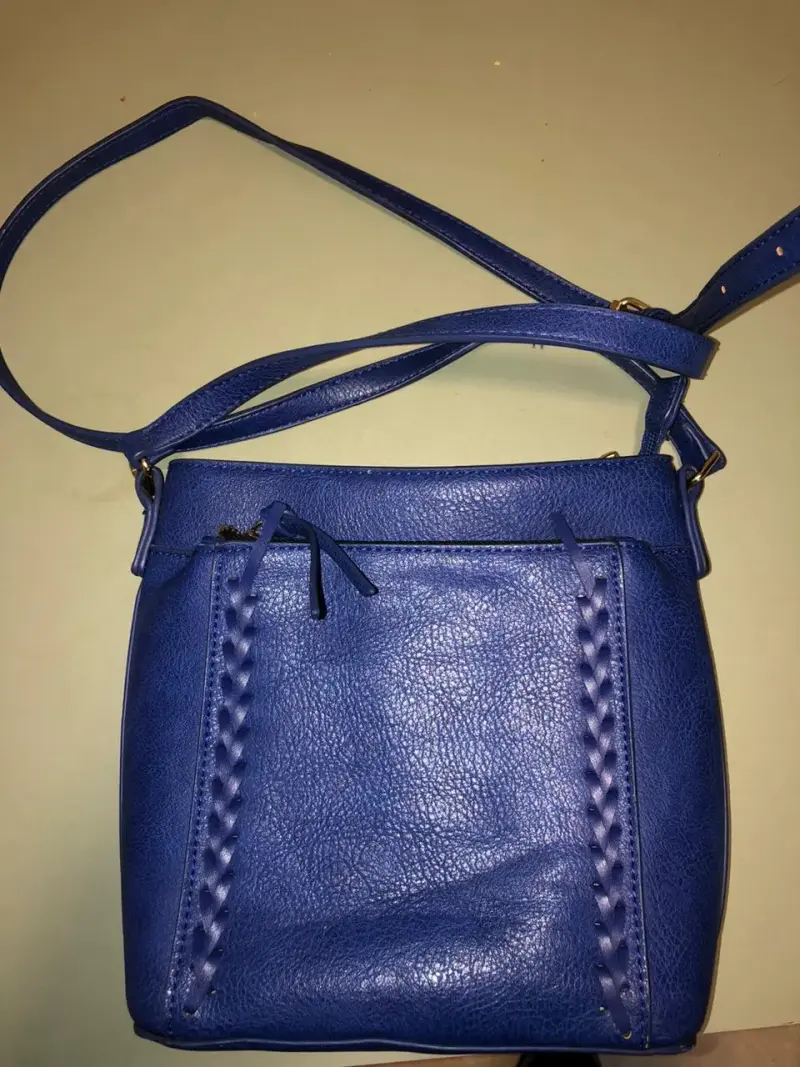 Cartera azul con diseño interno animal print - 3