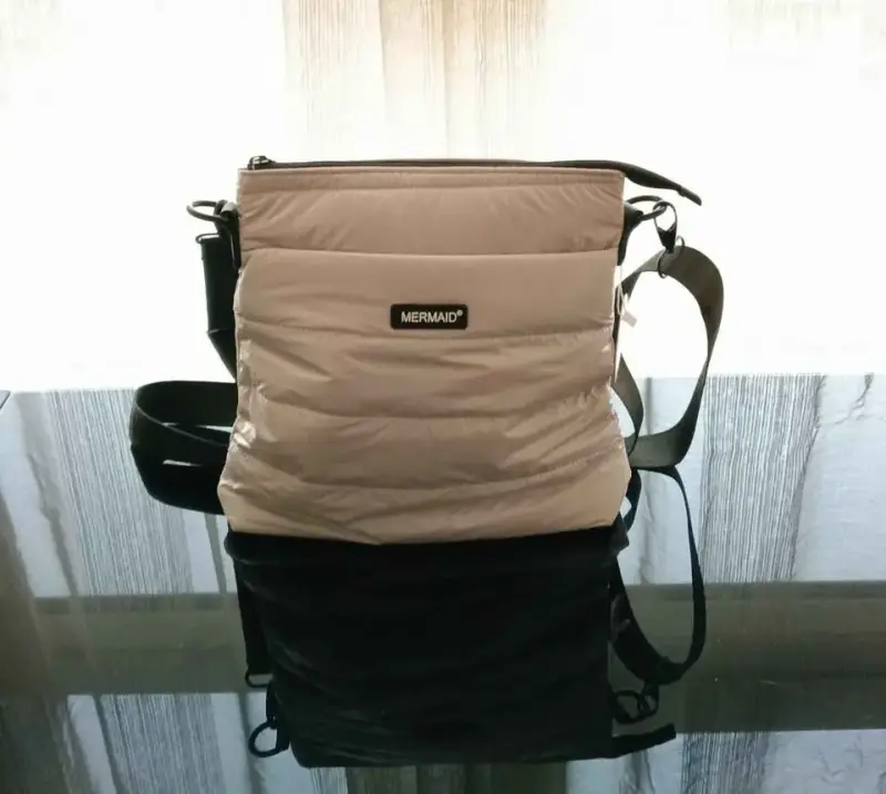 Bolso acolchado MERMAID beige