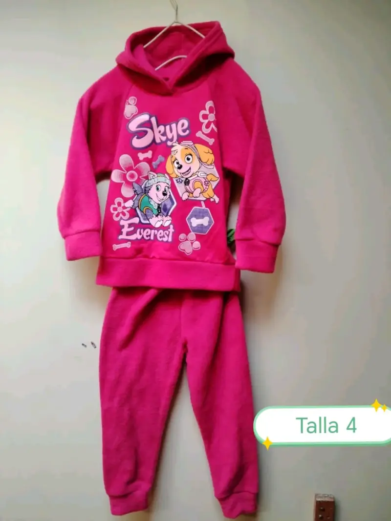 Conjunto infantil Paw Patrol rosado