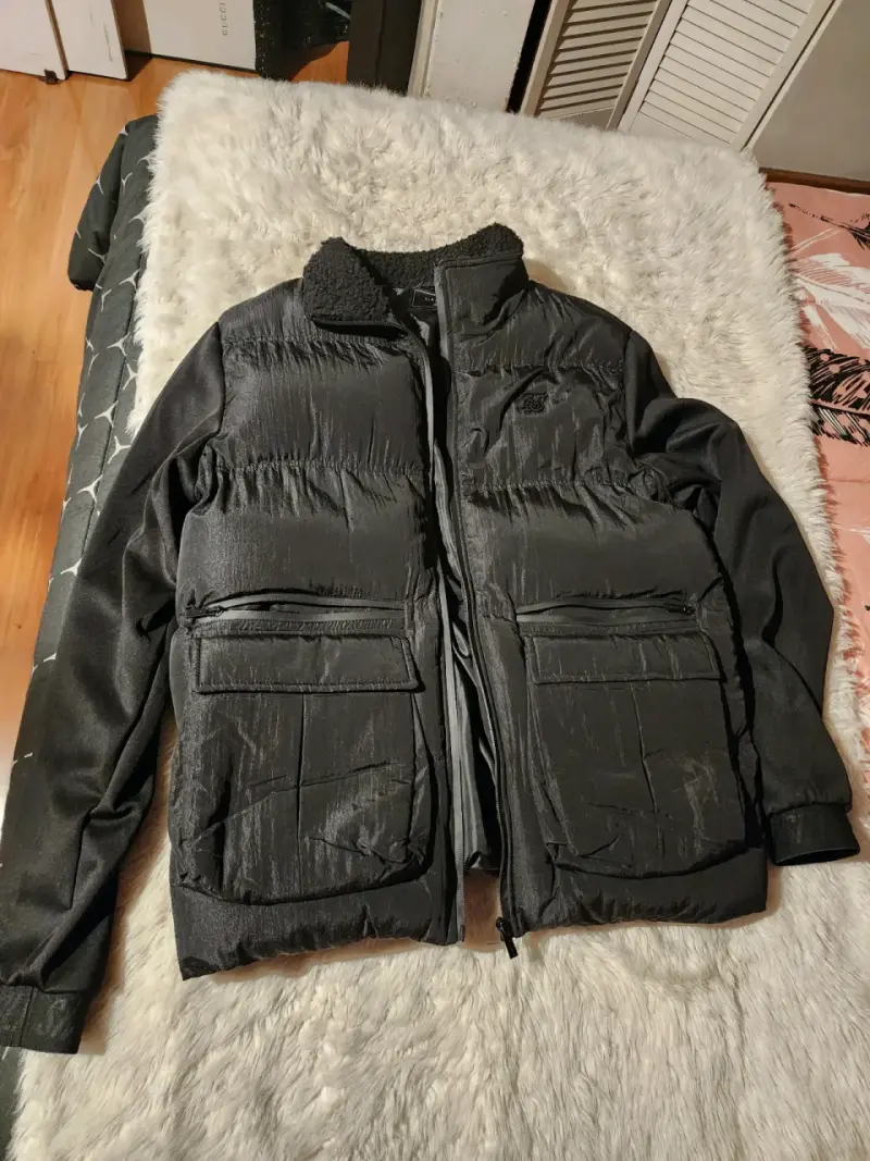 Chaqueta siksilk negra - 1