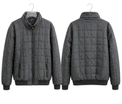 Chaqueta gris acolchada - miniatura 1