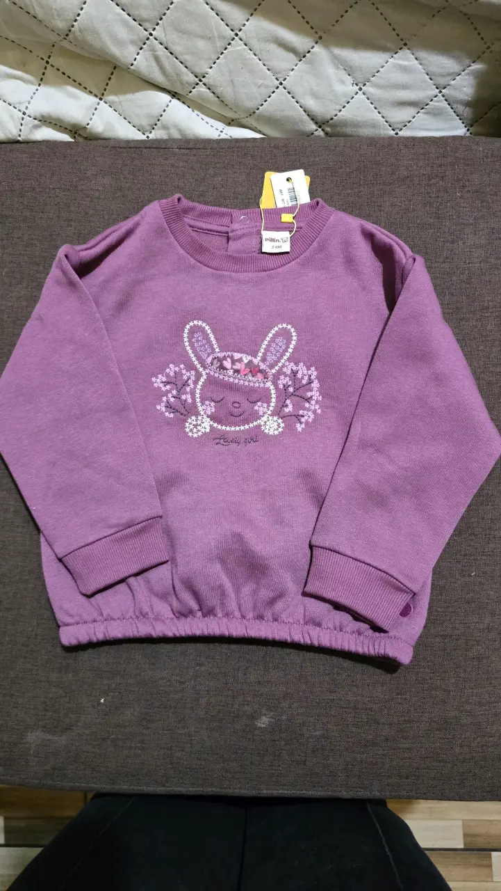 Polerón morado de niño Pilim 24M