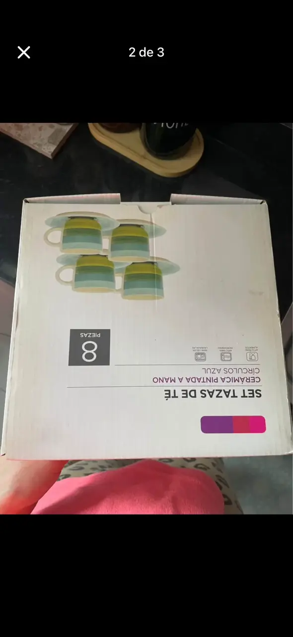 Set de tazas de té coloridas - 3