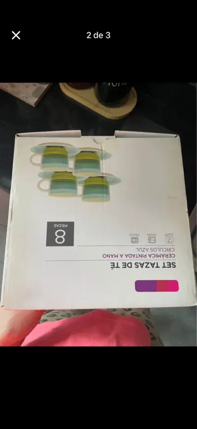 Set de tazas de té coloridas - miniatura 3