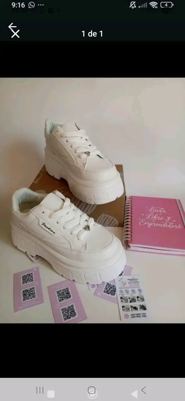 Zapatillas plataforma blancas