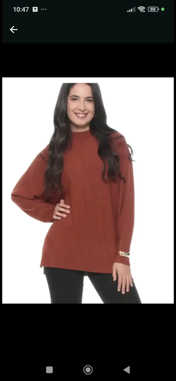 Suéter rojo de mujer