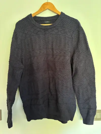 Suéter azul oscuro J.Crew XL - miniatura 3