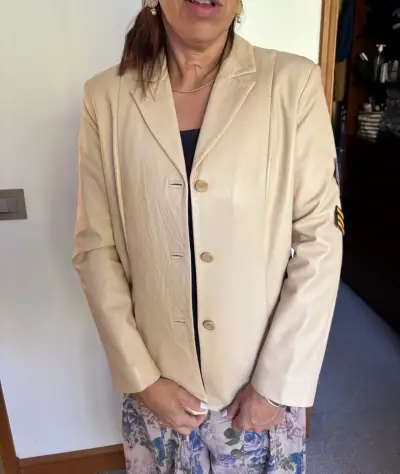 Blazer beige de mujer S - miniatura 1
