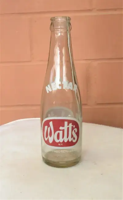 Botella Néctar Watts 1990´s 236 Cc - miniatura 1
