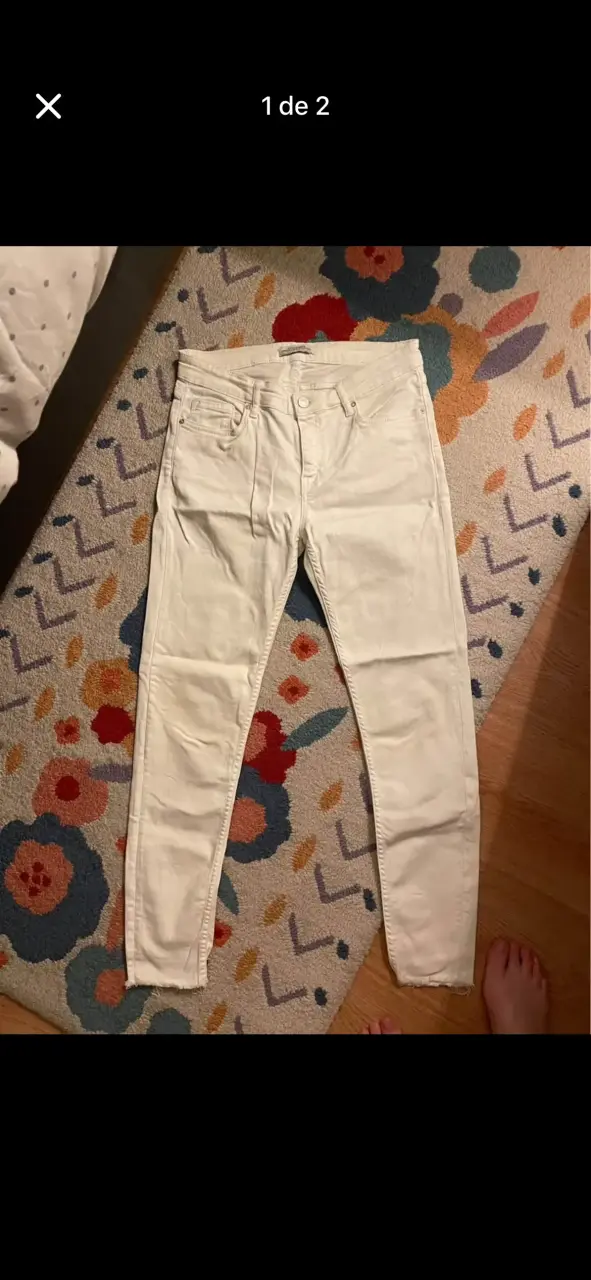 Jeans blancos de mujer 38